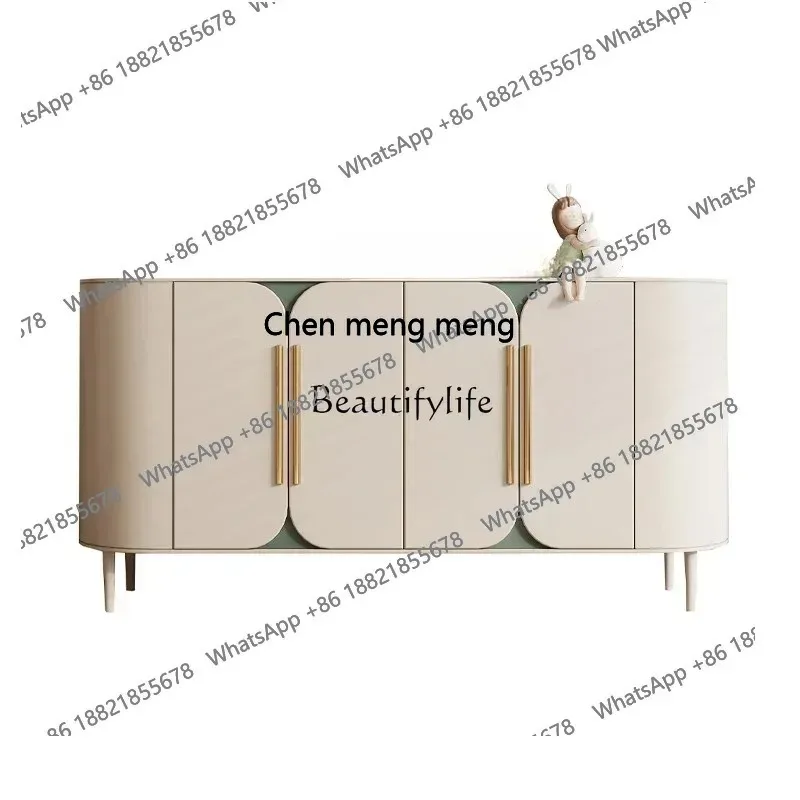 

style Italian light luxury entrance simple entry dining side cabinet post-modern living room high-end storage decorative shoe