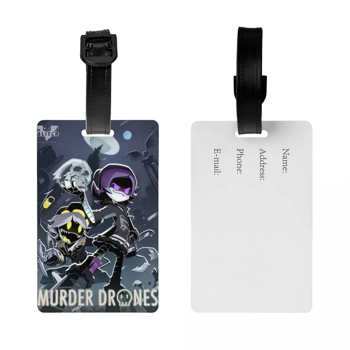 Custom Movies Murder Drones Games Luggage Tag Custom Anime Baggage Tags Privacy Cover Name ID Card