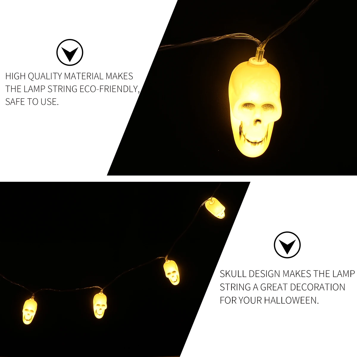 

1Pcs Halloween Decorative Skull Light String Lamp LED for Party Garden Indoor Outdoor Energy Saving Festive