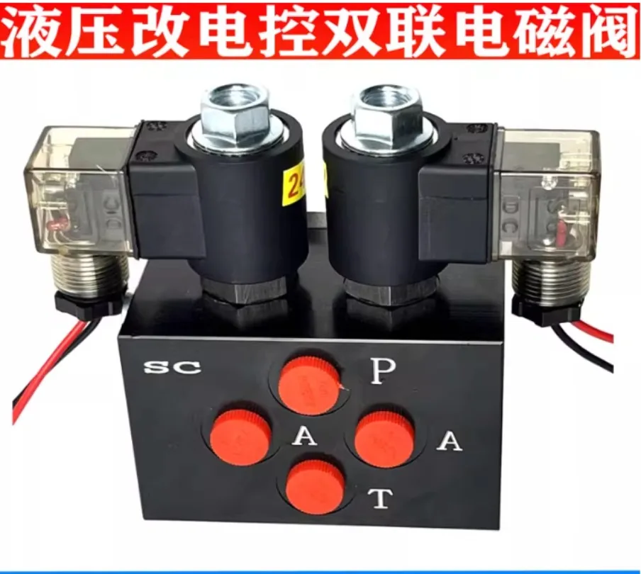 Detalhe 3 de Válvula solenoide Excavator Electronically controlled Hydraulic Two-way Solenoid Valve 12/24V Hidráulica