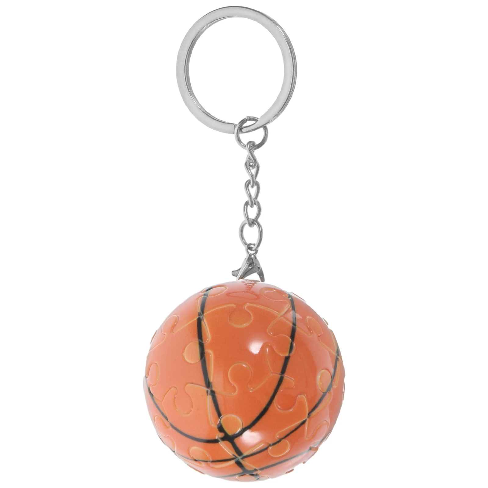 

Puzzle Keychain Sports Balls Basketball Plastic Accessories Keepsakes Handbag Decorative Key Rings Compact Durable