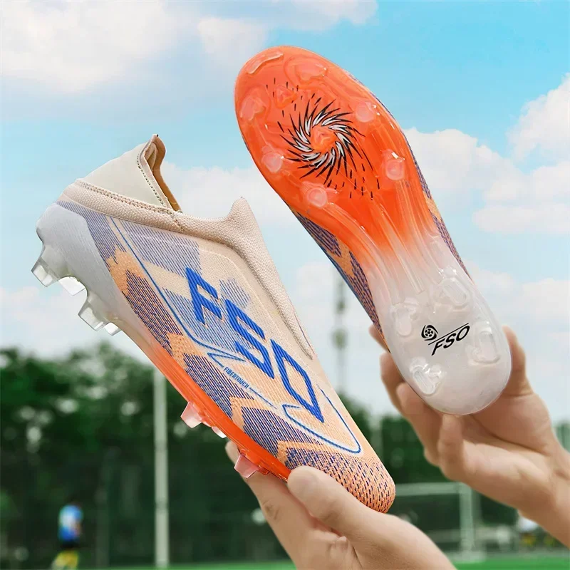 Neue Herren-Fußballschuhe Hochwertige Fußballschuhe Sneakers Rutschfeste Stollenschuhe für Rasen High-Top Futsal Indoor Bestseller Outdoor – Detail 17