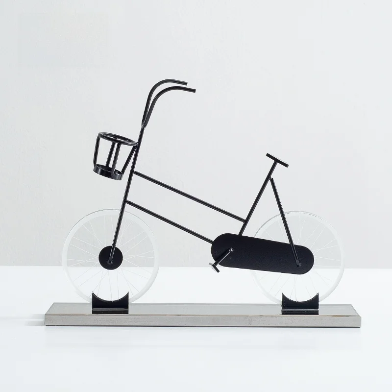  Crystal Bicycle Decorative Item Modern Minimalist TV Cabinet Display Sample Room Sales Office Study Soft Decorations