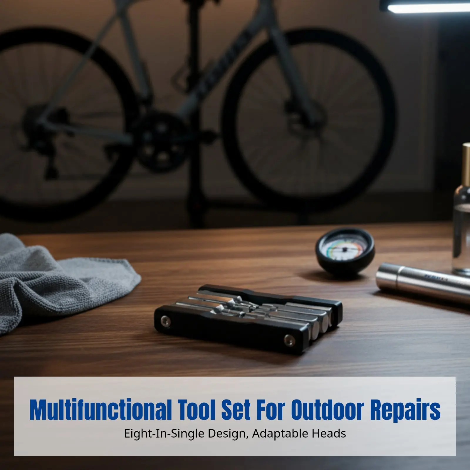 

Bike Repair Tool Set, Mini Folding, Portable Multi-Function, Hex & Torx Wrenches