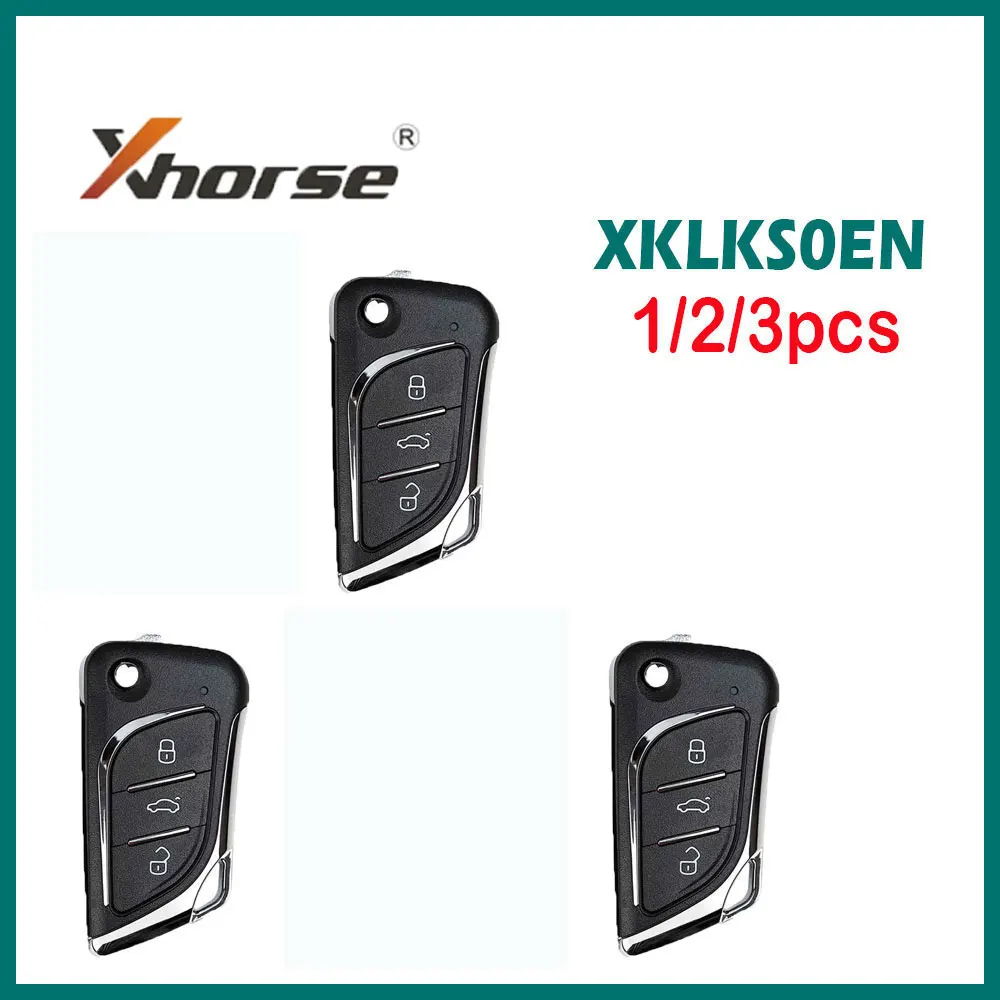 

1/2/3pcs Xhorse XKLKS0EN Universal Car Remote Key 3 Button Wire Remote Key for VVDI Mini Key Tool VVDI2 Car Keys English Version