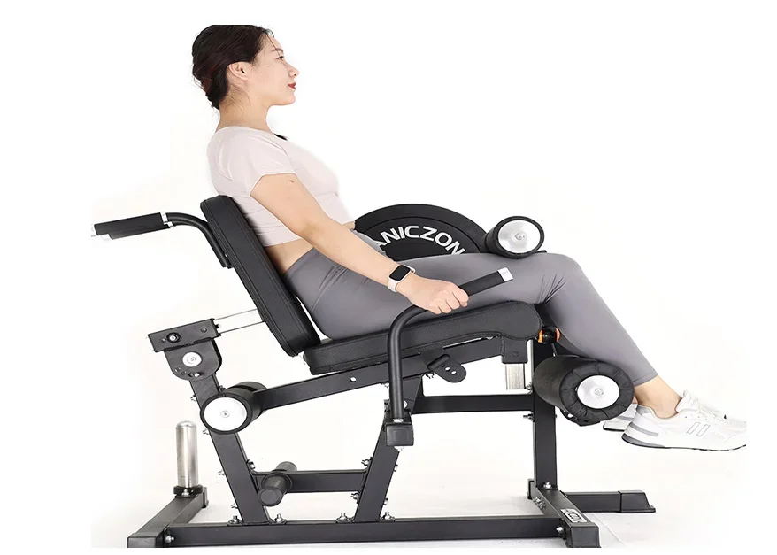 Gym multifunctional leg thigh muscle trainer adjustable seated leg flexion and extension curl thigh stretch contraction training