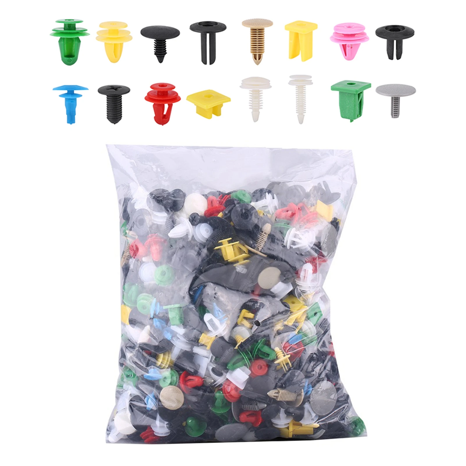 1000pcs Assorted Plastic Car Door Trim Clip Bumper Fastener Retainer Rivet Push Pin Kit