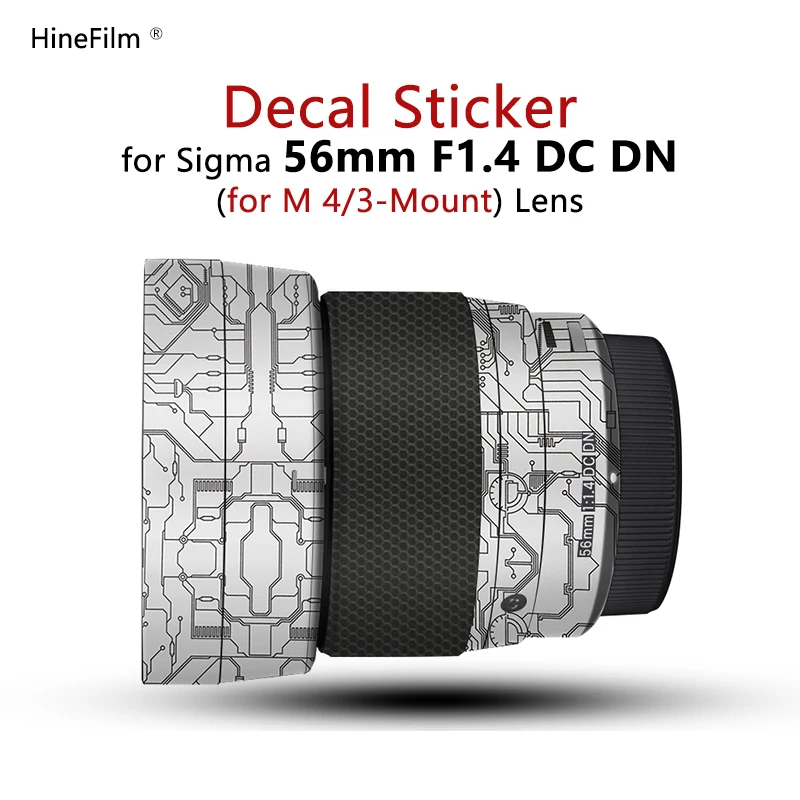 

For Sigma 56mm F1.4 DC DN M43 Mount Lens Sticker 56 F1.4 Lens Coat Wrap Protective Film 56-1.4 Lens Protector Skin Cover