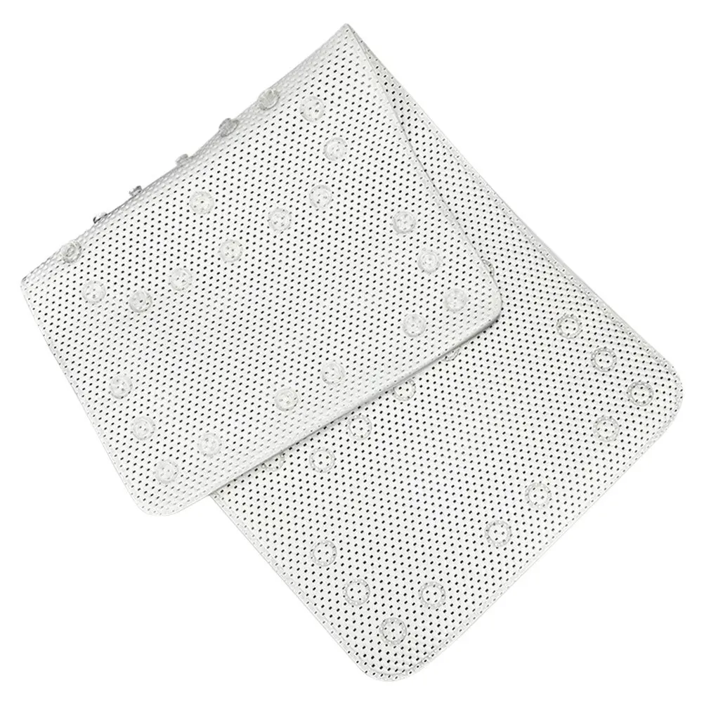 

Bath Tub Mat Non Skid Safety Shower Pad with Suction Cups Drain Holes Easy Clean Bathroom Tub Mat Machine Washable