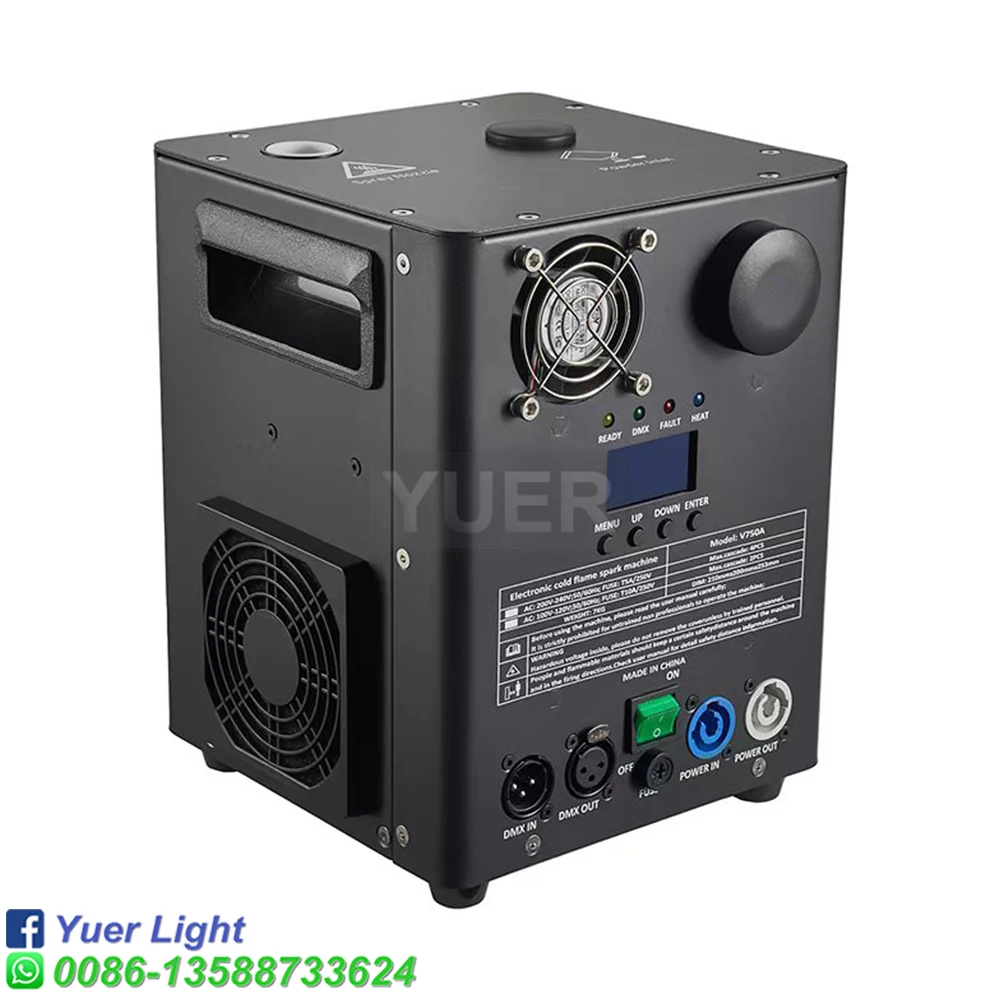 750W Cold Spark Firework Machine For DJ Wedding Celebration Dmx And Remote Control Spark Fountain Sparkular Machine