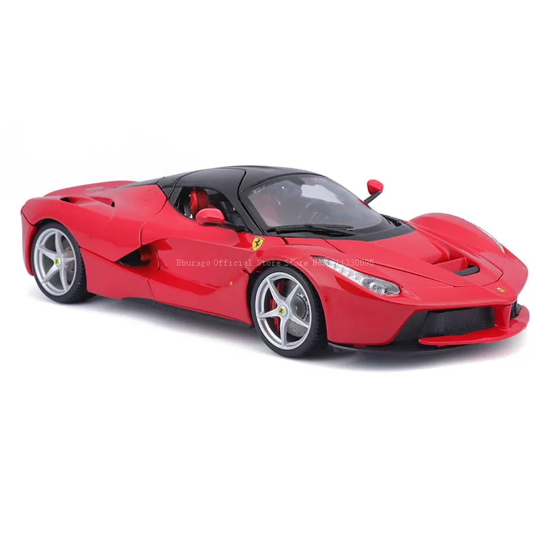 Bburago 1:18 Brand New Hardcover Ferrari LaFerrari Red Supercar Static Diecast Model Collectible Car Toys Classic Car