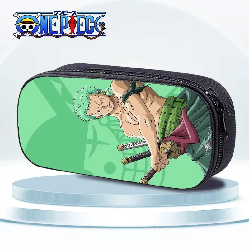 One Piece Luffy Cartoon Pencil Cases Large Capacity Pencil Bag Pouch Holder Box for Boy Girls Student Stationery School Supplies