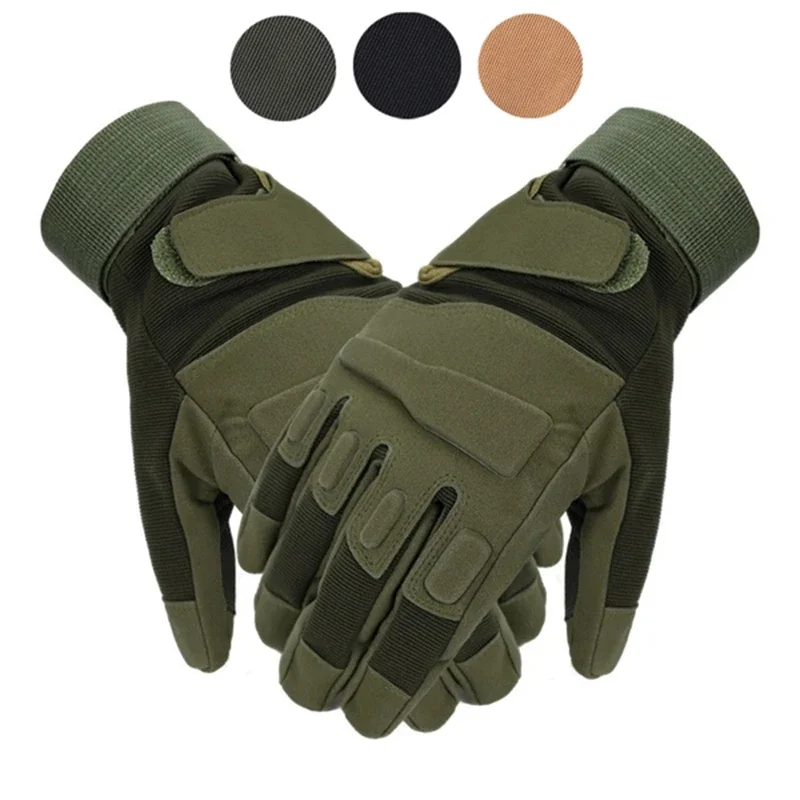 Tactical Full Finger Gloves Outdoor Sports Bicycle Antiskid Gloves Paintball Shooting Airsoft Cycling Half Glovemotorcycle glove