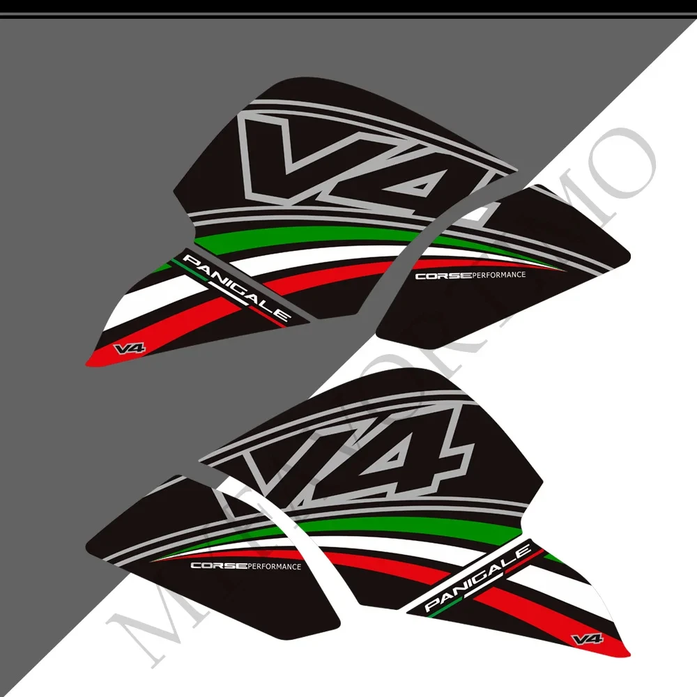 V4S Motorcycle Stickers Decals For Ducati PANIGALE V 4 S R V4R SP 1100 Tank Pad Grips Knee Kit Gas Fuel Oil Protector