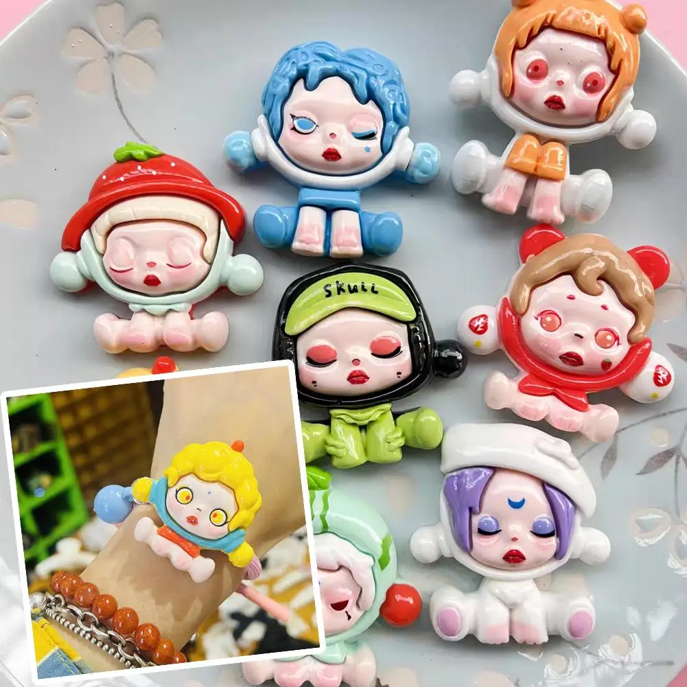 2 Pcs Popular Resin Diy Accessories Cream Glue Mobile Phone Case Hairpin Jewelry Refrigerator Magnet Patch