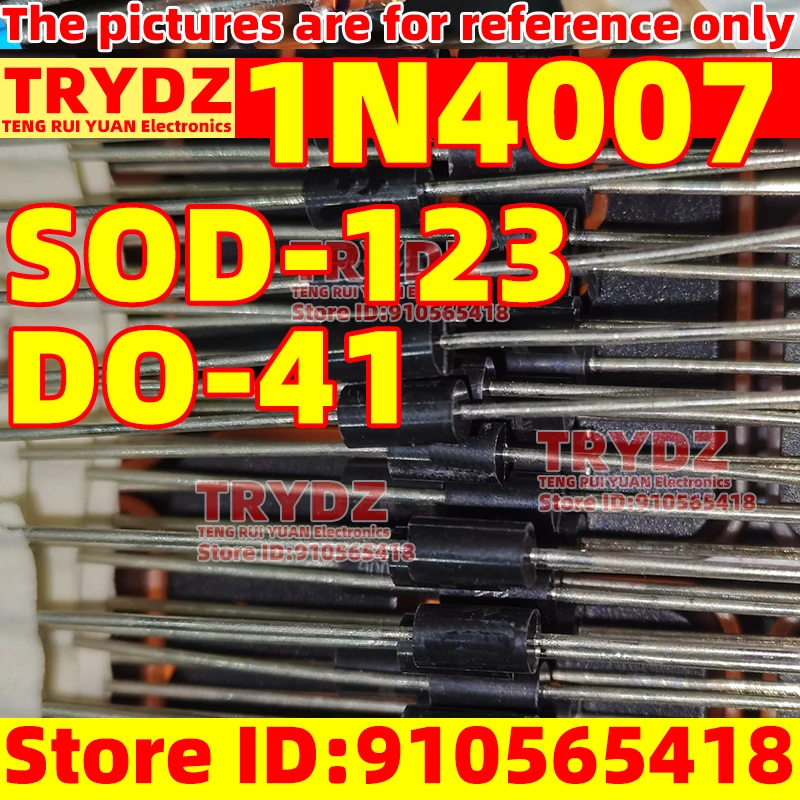 100pcs 새로운 1N4007 IN4007