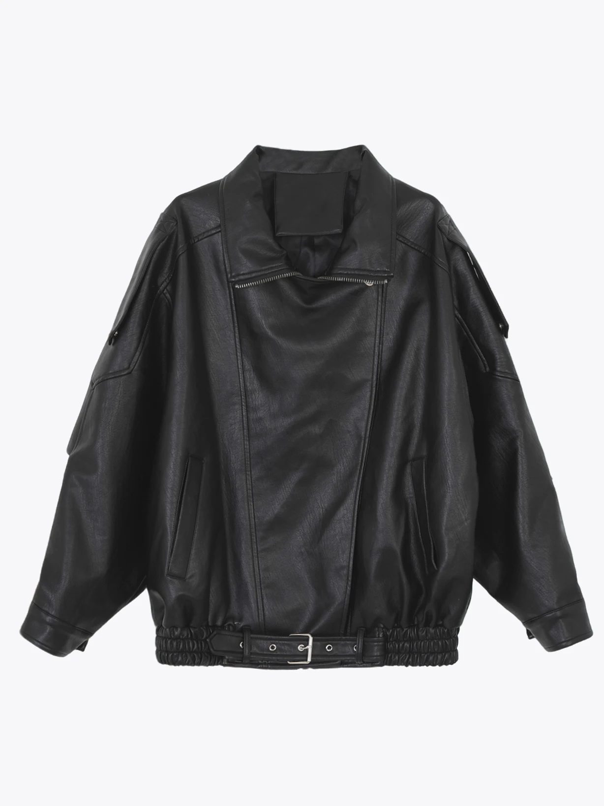 Allentato Bla Biker Jaet Cappotto da moto Faion Sle da donna Or Sve Chiusura con cerniera Capispalla casual da donna antivento