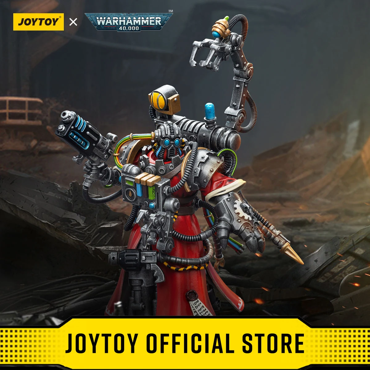

Экшн-фигурки JOYTOY Warhammer 40k 1/18 из аниме, флекус механический, кибернетический, Datasmith 12 см, коллекционные модели, игрушки