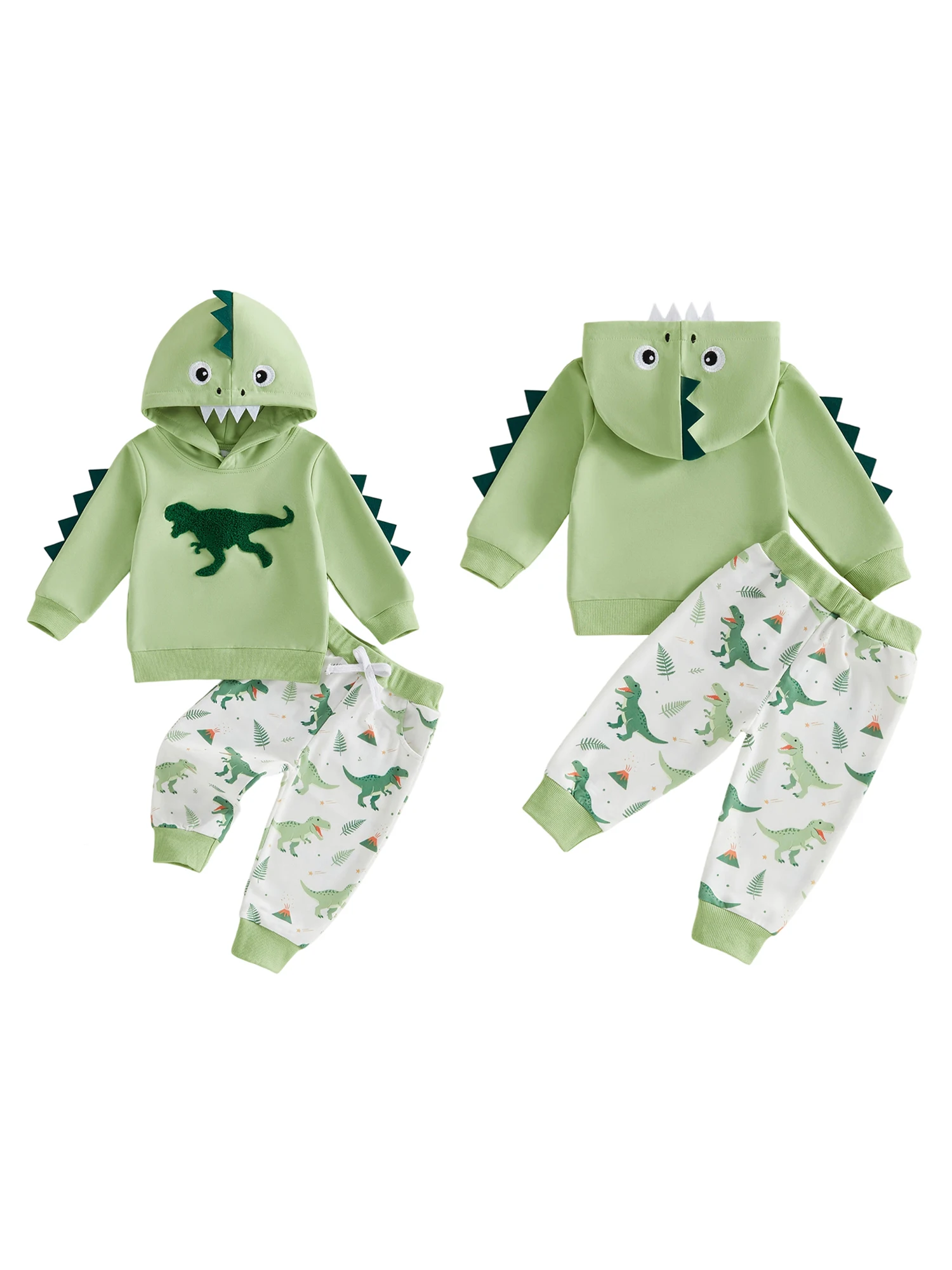 Hoodies Dinosaur Sleeve Hoodies Dinosaur Fall Outfits Long Hoodies Dinosaur Print Joggers Pants Long High Quality