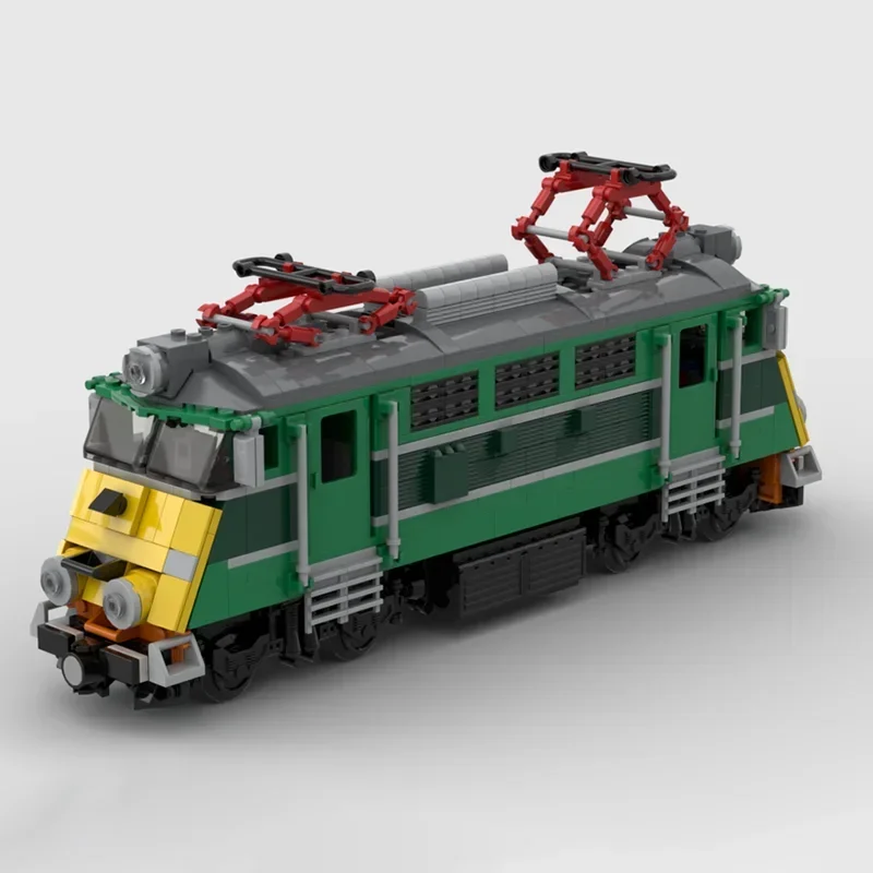 Railway Train Series Moc Building Bricks EP-07 Locomotive Train Model Building Technology Modular Block DIY Toy Holiday Gifts