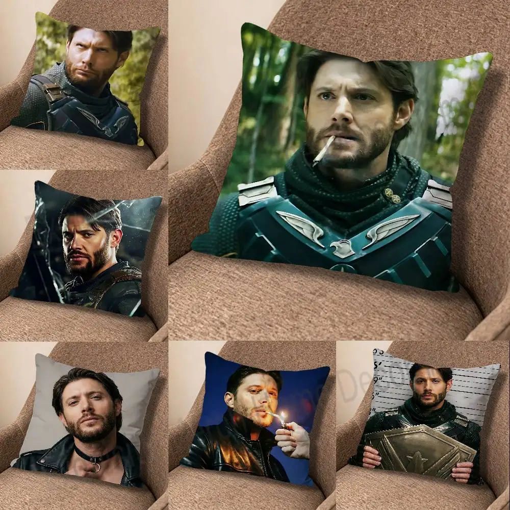 J-Jensen Ackles S-Soldier Boy Polyester Printed Pillow Cover Square 30 40 45 50 60 65 cm Soft for Sofa Bed Car Home Decor