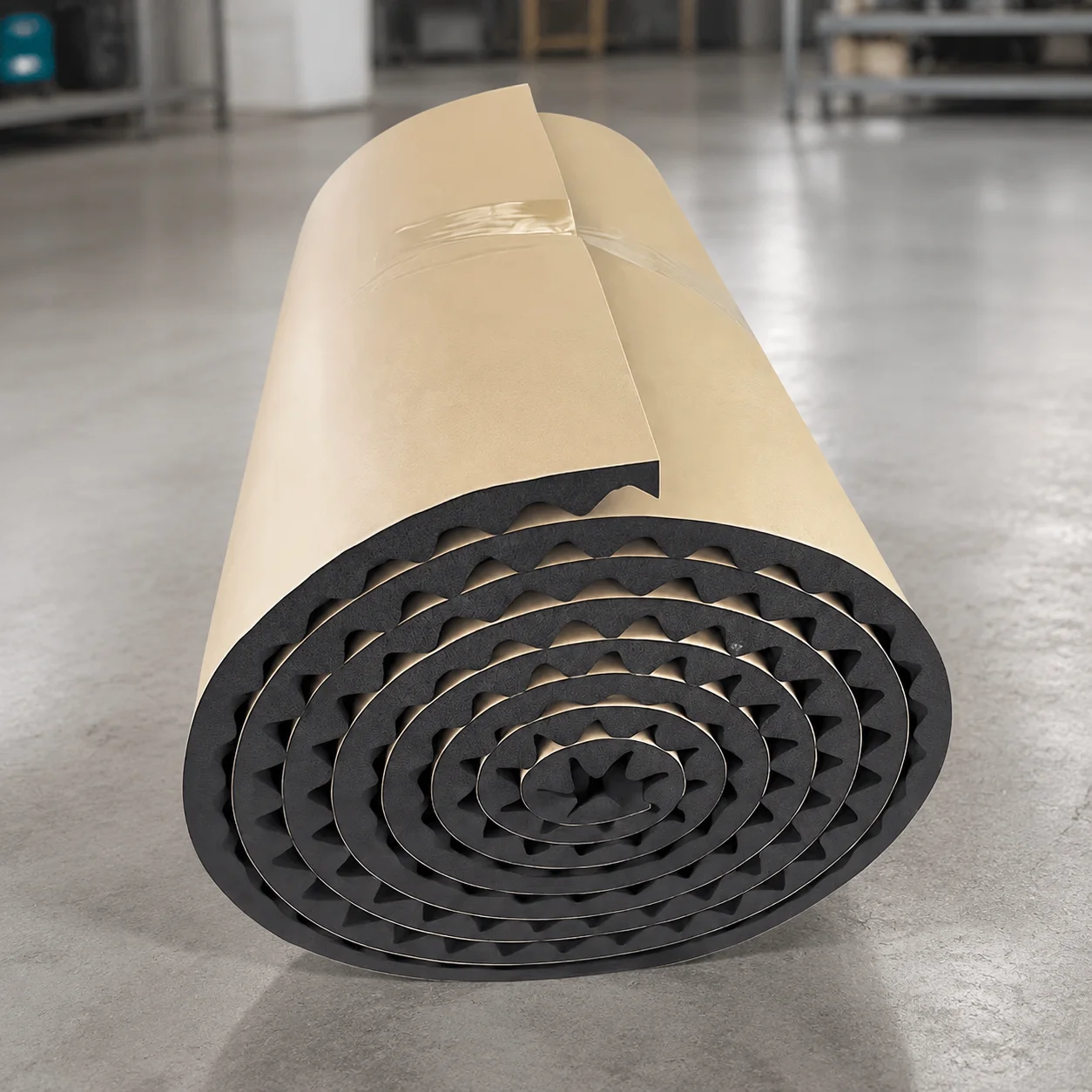 High-Density Self-Adhesive Soundproofing Foam Roll, Black Noise & Heat Insulation Mat for Car Walls, Doors and Floors
