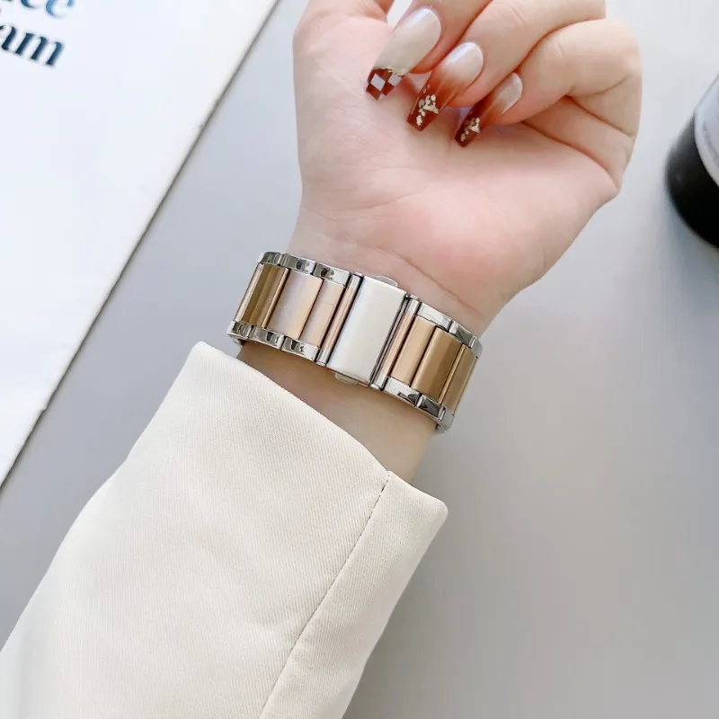 Apple Watch用メタルストラップ,iwatchシリーズ用ステンレススチール腕時計,38mm, 40mm, 41mm, 42mm, 44mm, 45mm,765432se,8 ultra,49mm