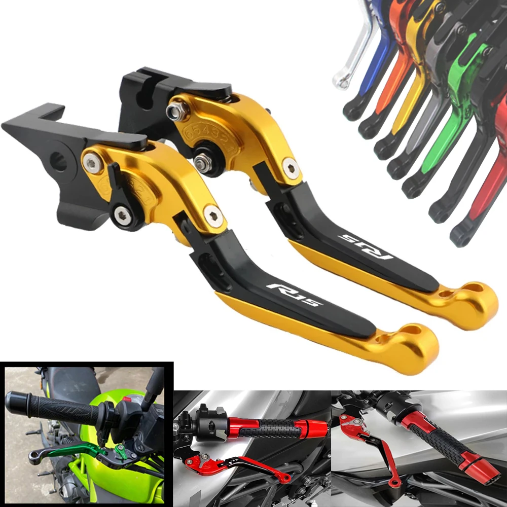 For YAMAHA R 15 R15 2011 2012 2013 2014 2015 2016 11 12 13 14 15 16 CNC Motorcycle Adjustable Brake Clutch Lever Levers Folding