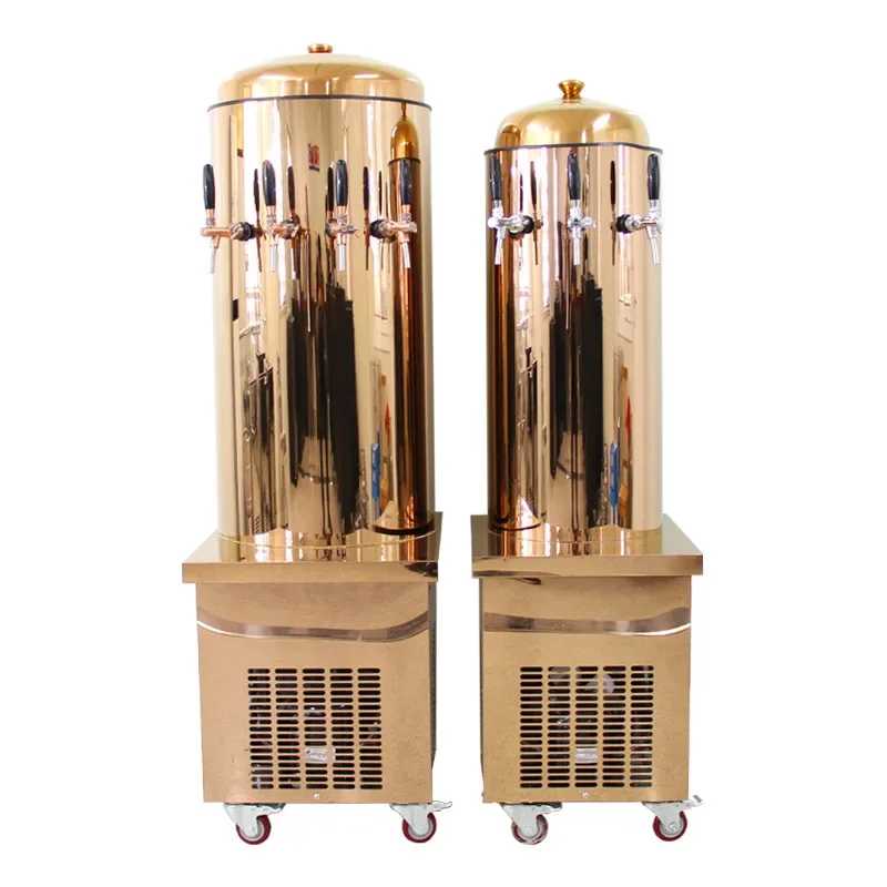 

Tank water-cooled draft beer machine Commercial automatic refrigeration beer machine Multi-head vertical wine vending