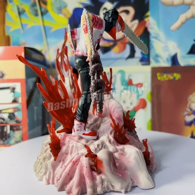 Gk بالمنشار رجل Denji Pochita عمل الشكل تمثال ماكيما تمثال نموذج اللعب جمع سطح المكتب الحلي شيطان هنتر أرقام #5