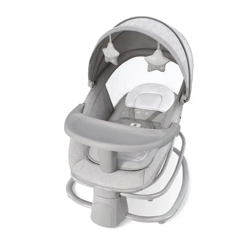 Hot Sale Application Control Mastela 4 in 1 Baby Swing Electric Cradle Baby with Plate Adjustable Backrest Baby Trampoline