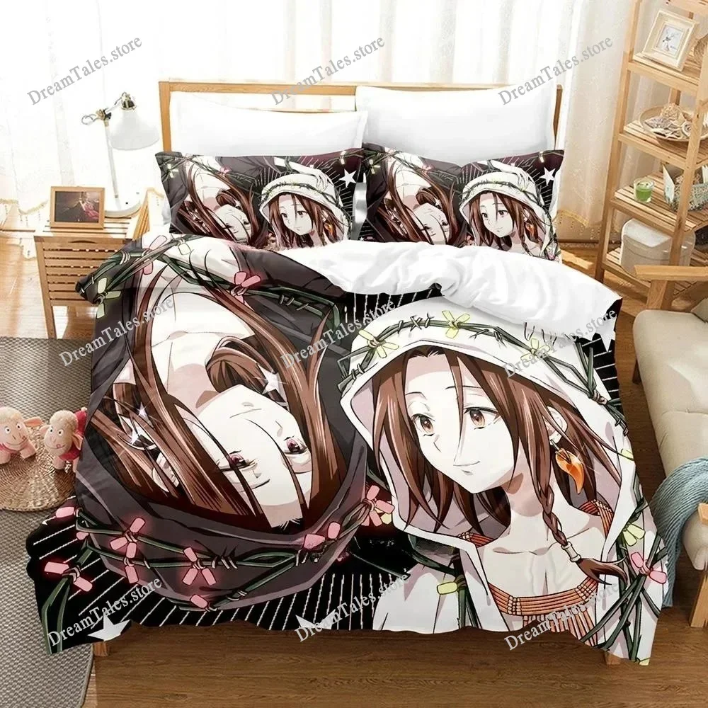 

Personality 3D Printing Shaman King Bedding Set Cartoon Anime Adult Kid Bedroom Duvet Cover Sets Home Textiles Luxury Gift741