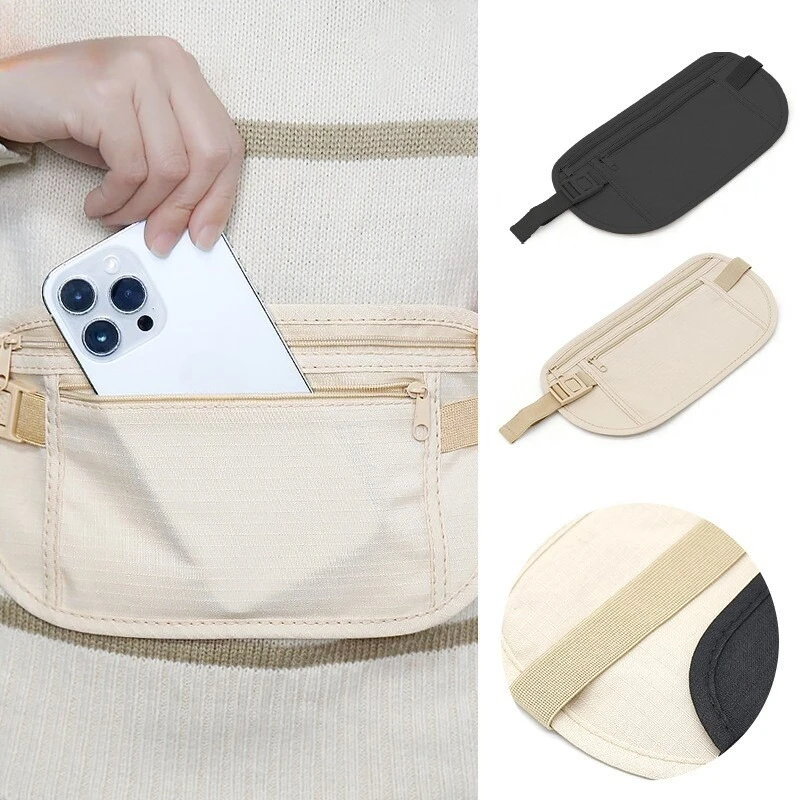 Invisible Slim Hidden Travel Waist Packs Pouch Universal Anti Theft Passport Money Security Belt Bag Breathable Unisex Wallet