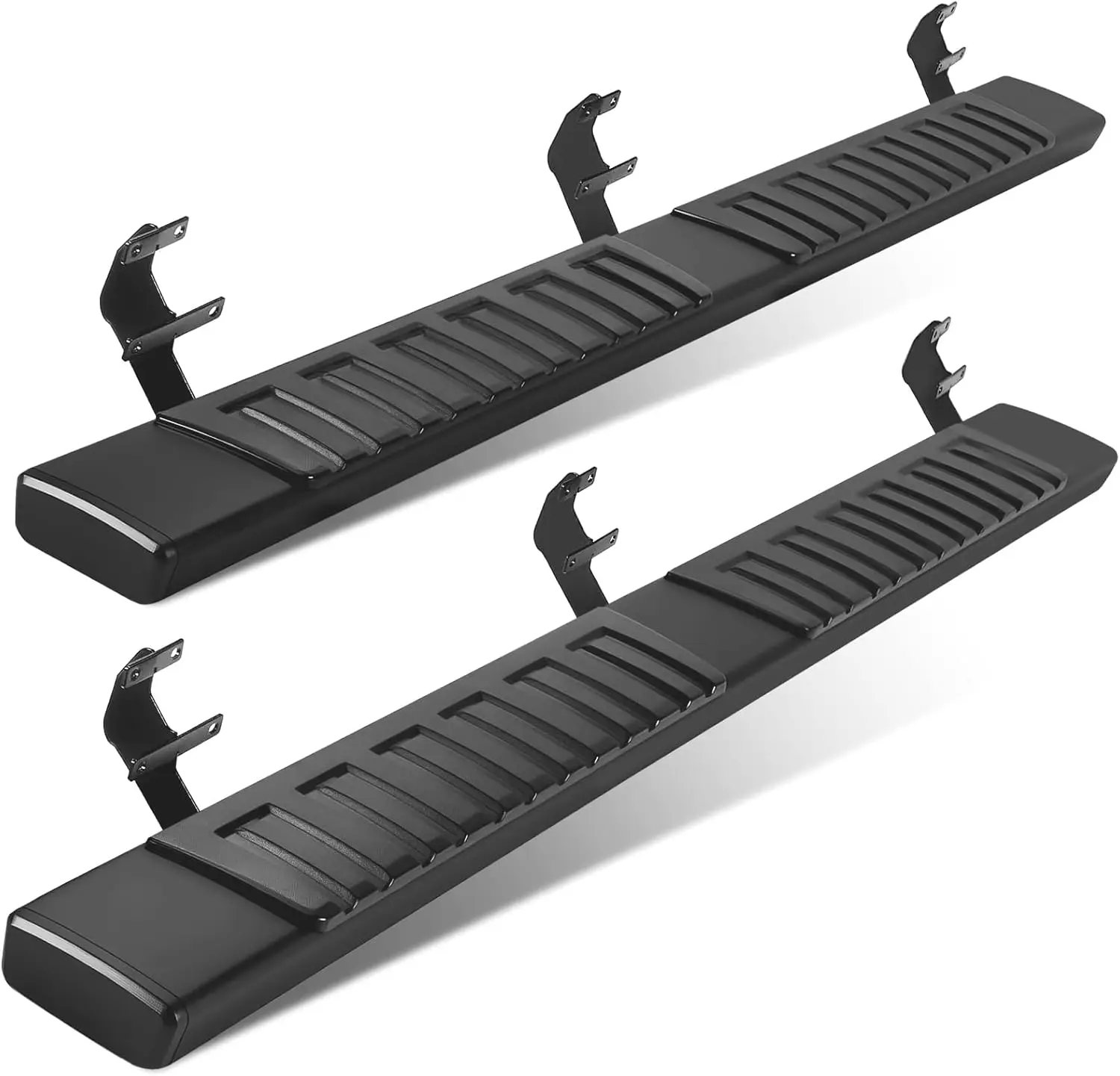 

Подносы, совместимые с Ford F150 Super Cab/удлиненной кабиной 2015-2024 гг., черные боковые ступеньки из алюминиевого сплава Nerf Bars