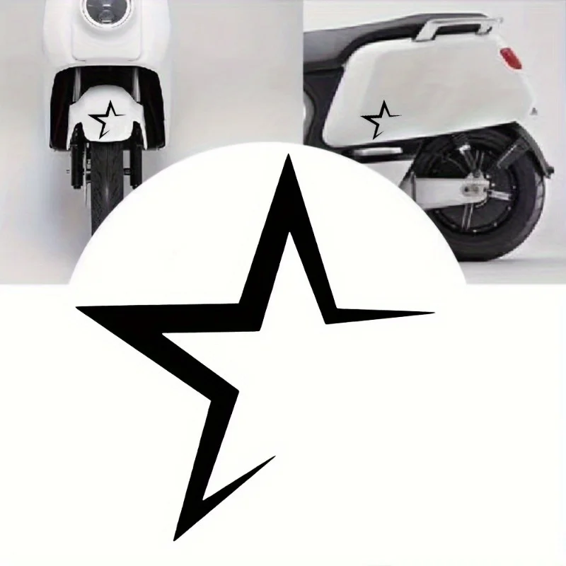 Reflective Star Sticker Waterproof Vinyl Decal Hollow Five Point Design Car Motorcycle Helmet Laptop Phone Decoration