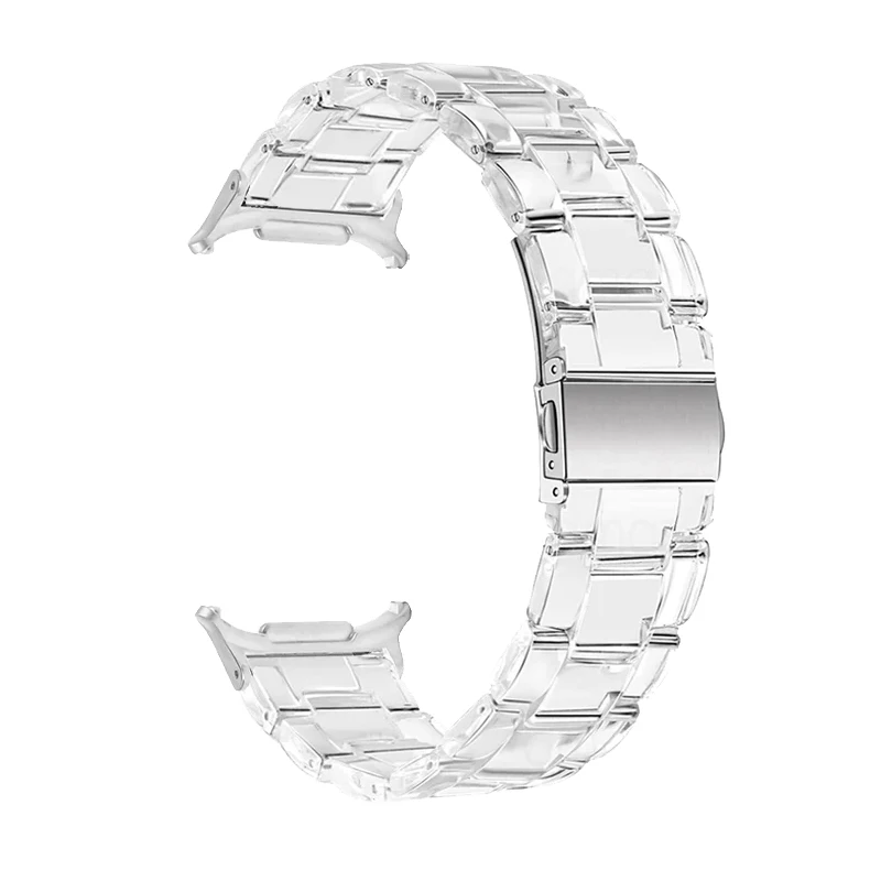 Прозрачный полимерный ремешок без зазоров для Samsung Galaxy Watch Ultra 47 мм, браслеты с изогнутым концом Correas для Galaxy Watch Ultra, 47 мм, ремешок для часов