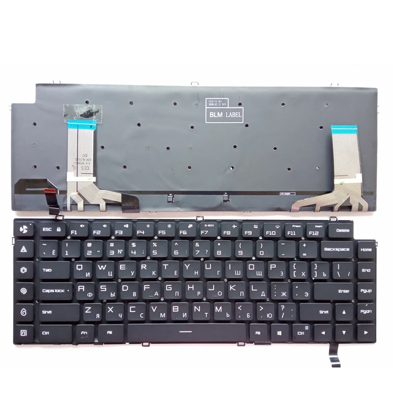 US/RU RGB colorful With/Without Backlit Keyboard For XiaoMi 15.6 XMG1902 171502-AA 171502-AB 171502-AJ AO AK TM1705 TM1801 TM180 - Image 4