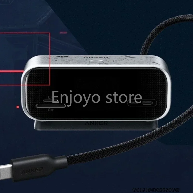 Anker for VALORANT 10‑in‑1 USB‑C Dock Smart Status Screen 240Hz Dual‑Display Output USB Port PD Hub for Windows Mac Gaming Setup