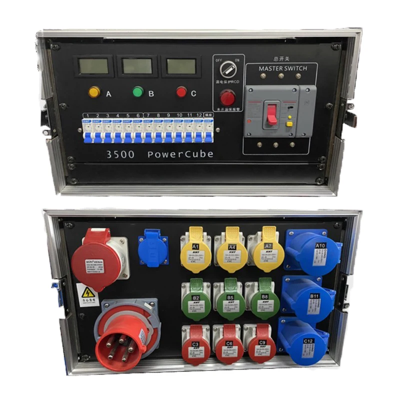 Outdoor event stage big power portable Electrical Power Distribution Boxes distro box equipment box light power control