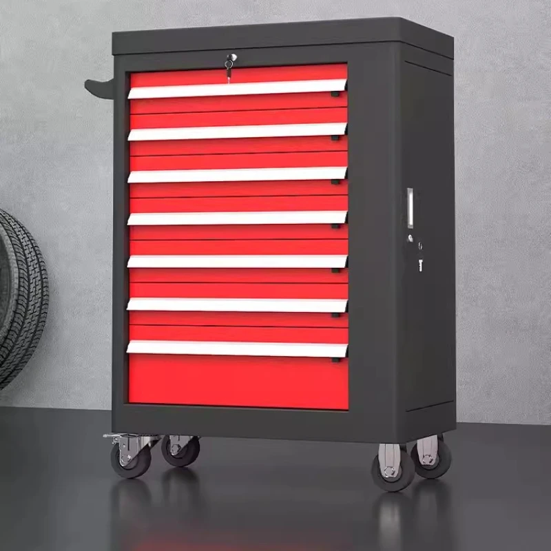 

Многофункциональный мобильный инструментальный шкаф для авторемонта, тележка для обслуживания с выдвижными ящиками, металлическая мебель, тележка для инструментов MH40GJG