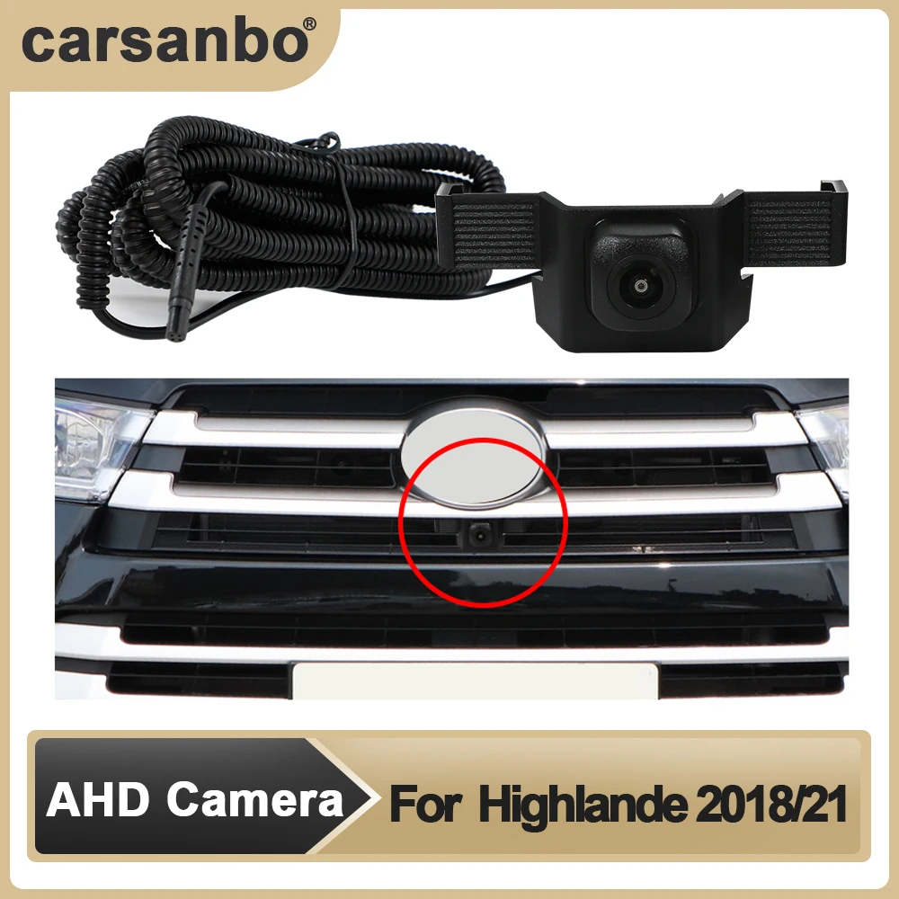 Car AHD Front View OEM Camera Night Vision Fisheye Wide Angle 150°Camera for The 2018/2021 Highlande Parking Monitoring System