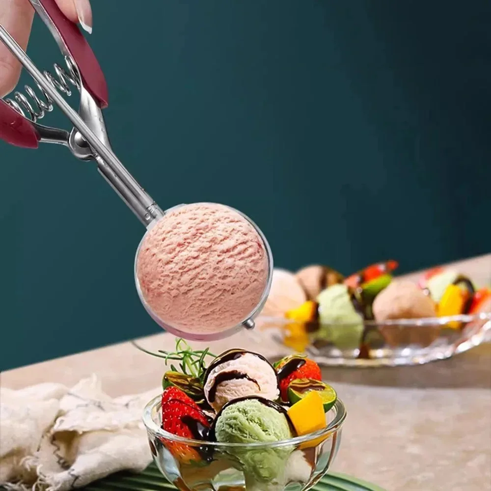 Stainless Steel Cookie Scoop Small Medium Large Cookie Scooper for Melon Ball Cookie Dough Baking Multipurpose Ice Cream Scoops