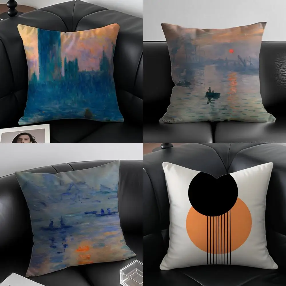 Z-Zhongli G-Genshin Pillow Game Peripheral Cushion Cover Pillow Case Anti-dustmite Invisible zipper silky plush cushion