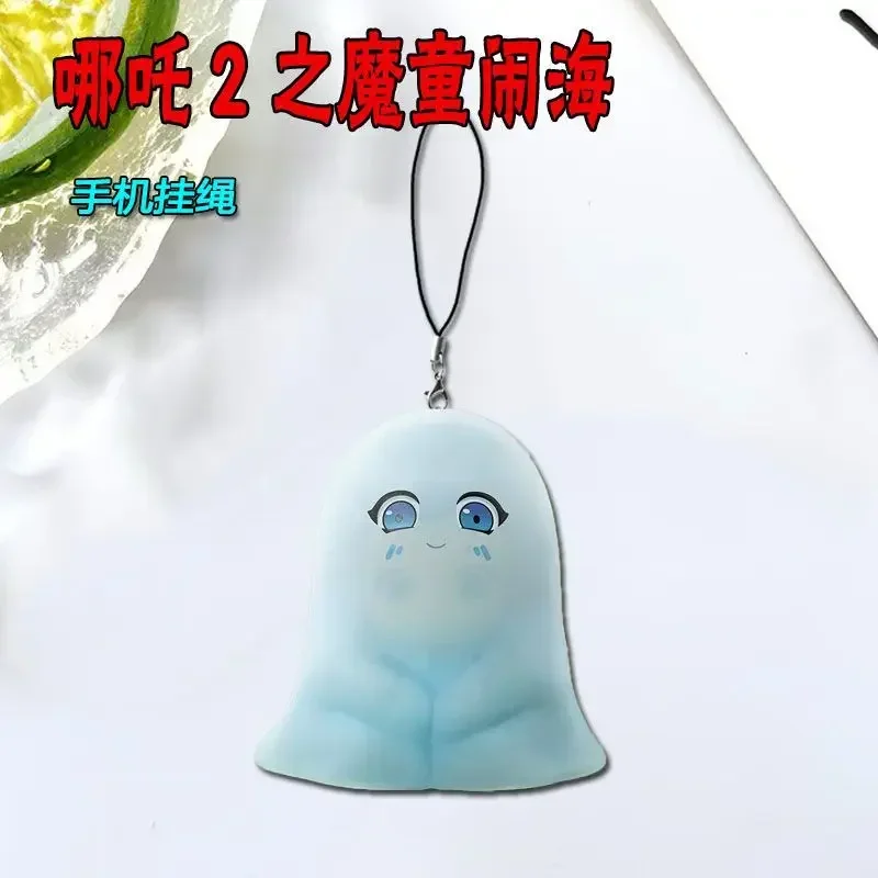 Anime Ne Zha 2 Ao Bing 코스프레 전화 로프 체인 배낭 장식 펜던트 생일 선물 소년 소녀