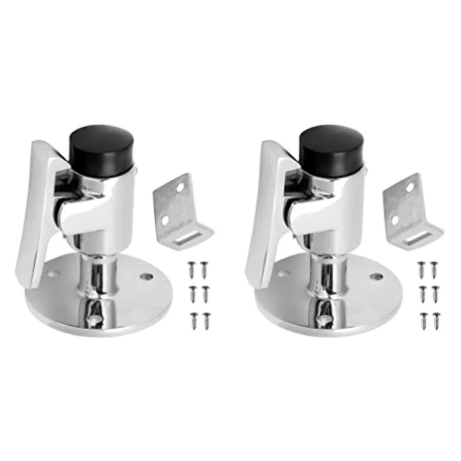 

2 Sets Stainless Steel 316 Boat Door Stop Stopper Catch Door Holder Floor Knob Yacht RV Motorhome Camper Spring Latch Marine Ha