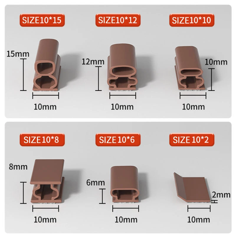 6Meter I Type Siliconen Rubber Afdichting Strip Zelfklevende Deuren Isolatietape Raam Geluidsisolatie Weergap Blocker