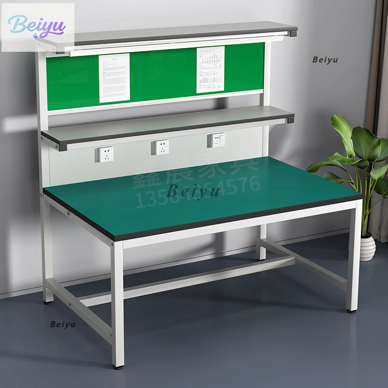 

Антистатический верстак для мастерской с лампой, литьевой станок, лабораторный инспекционный стенд, сборочная линия, консоль, мобильный телефон