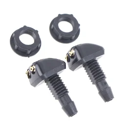 2Pcs Universele Voorruit Ruitensproeier Nozzle Spuit Sprinkler Water Uitloop Outlet Voor Toyota Mazda Hyundai Auto Accessorie