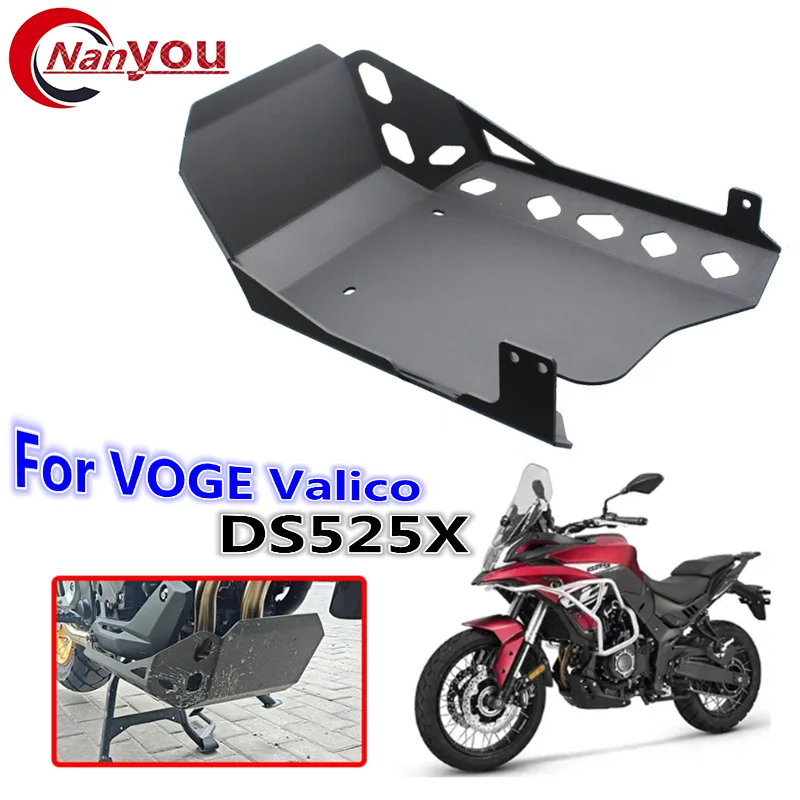 

DS525 X Motorcycle CNC Aluminum Skid Plate Foot Rests Bash Frame Engine Guard Cover Chassis Protector Fit For VOGE Valico DS525X