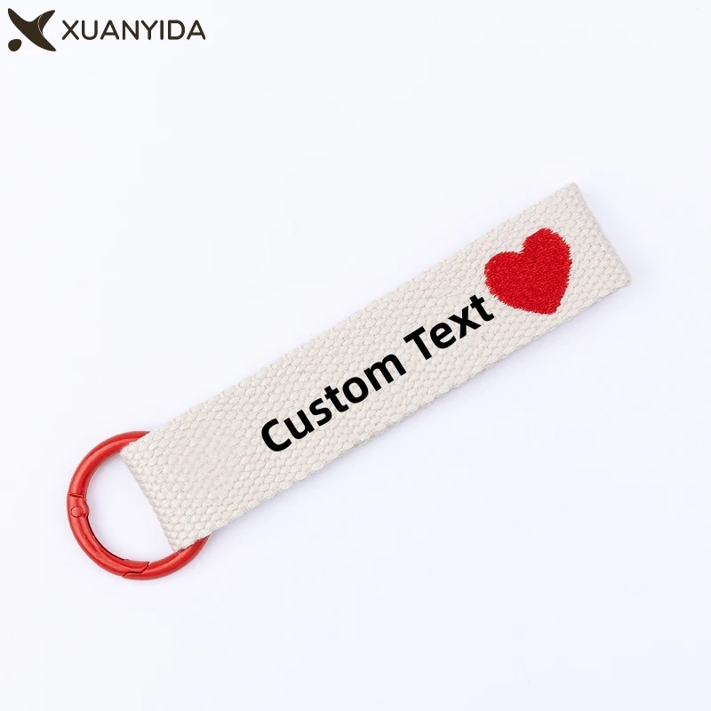 

Customized Name Tag Embroidered Keychain For Kids Birthday Gift Key Chain Boys and Girls Schoolbag Backpack Pendant Keyring